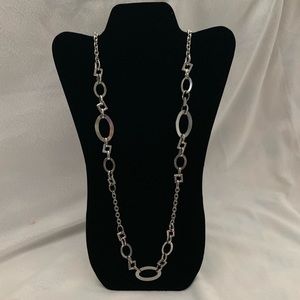 Discontinued Geometric Silver Lia Sophia Necklace